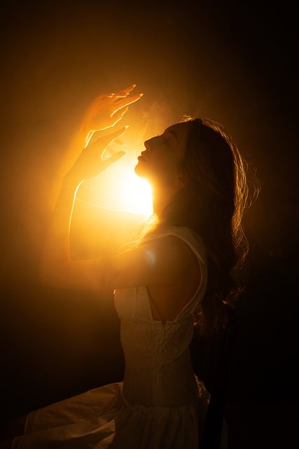 Expressive portrait of Chloe, Engagement Specialist, with halftone patterns.